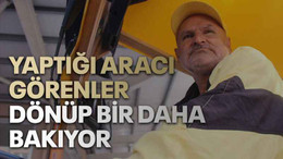 Yaptığı aracı görenler dönüp bir daha bakıyor